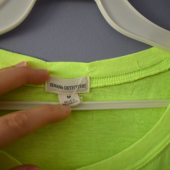Zenana Outfitter's Neon Yellow T-Shirt - Picture 4 of 6